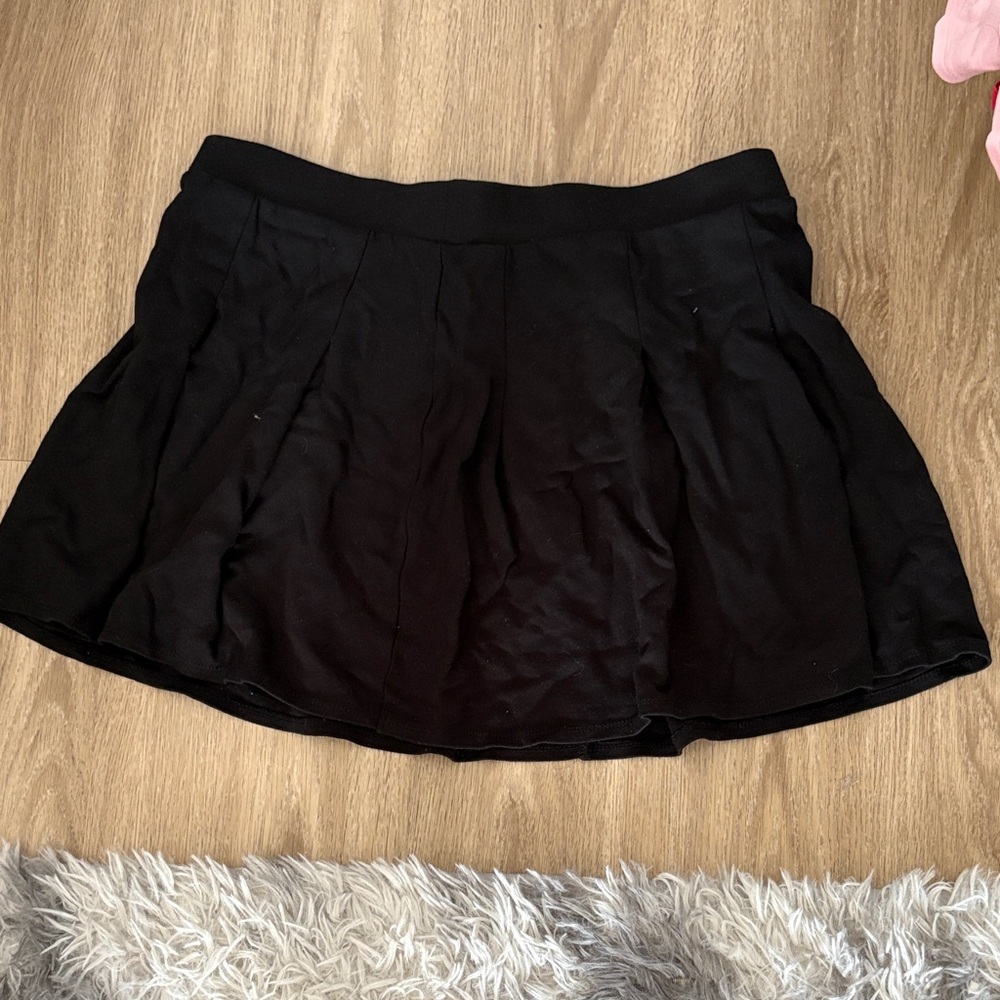 Black Pleated Skirt